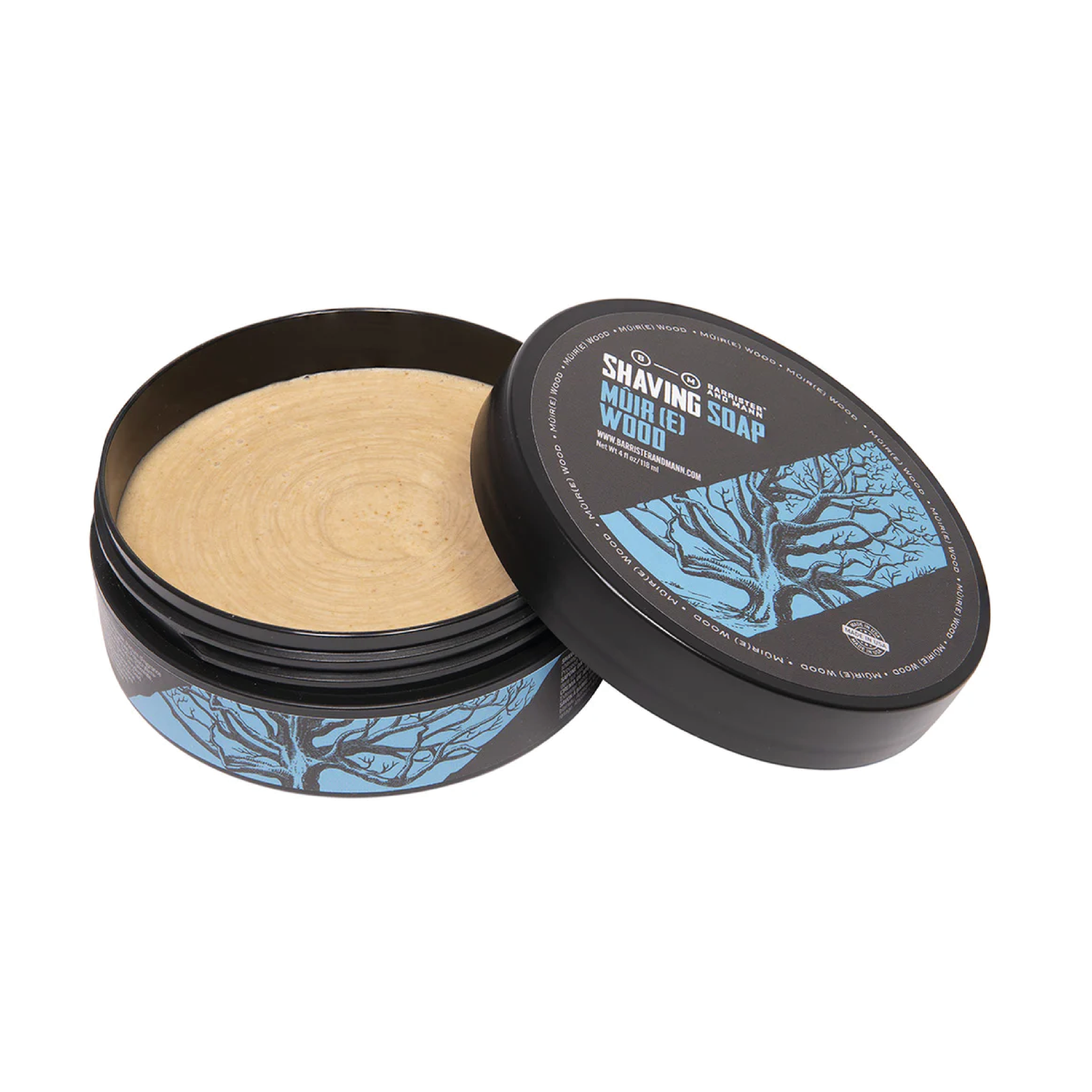 Barrister and Mann Mûir(e) Wood Jabón de Afeitar Artesanal