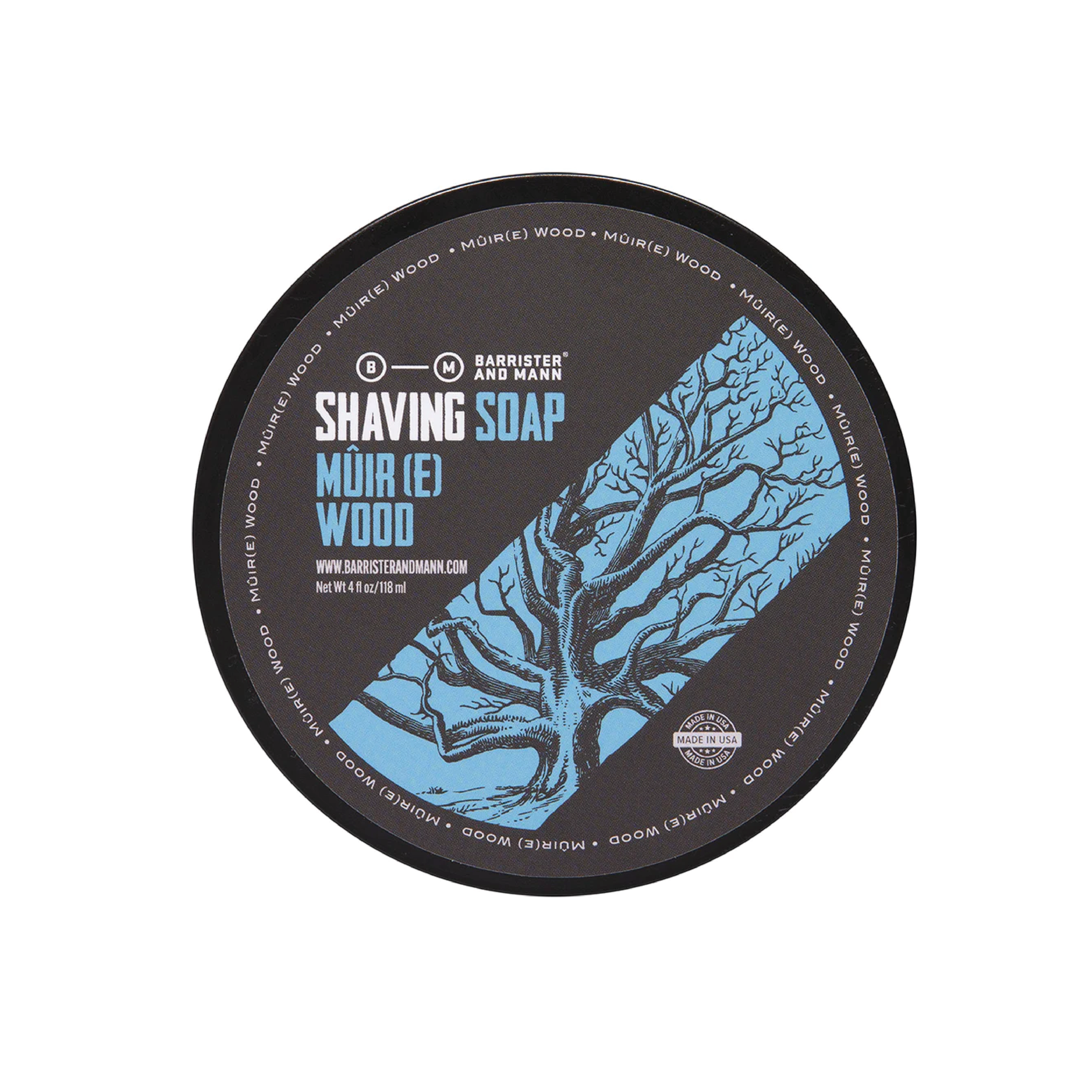 Barrister and Mann Mûir(e) Wood Jabón de Afeitar Artesanal